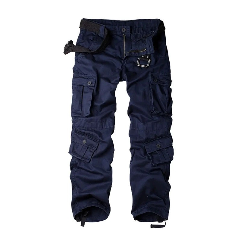 Men's Cargo Pants for Outdoor Sports, Multi-Pocket, Loose Fit, Straight-Leg - Model: 980587897122 - 图片 3