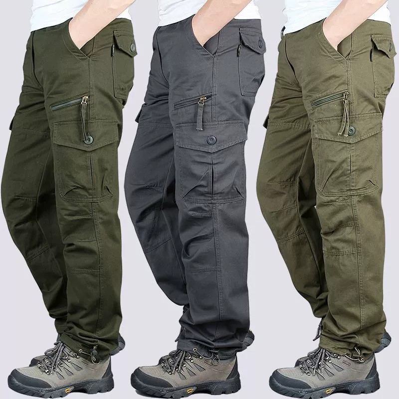 Men's Hiking Cargo Pants with 6 Pockets for Outdoor Work - Model: 778105053370 - 图片 2