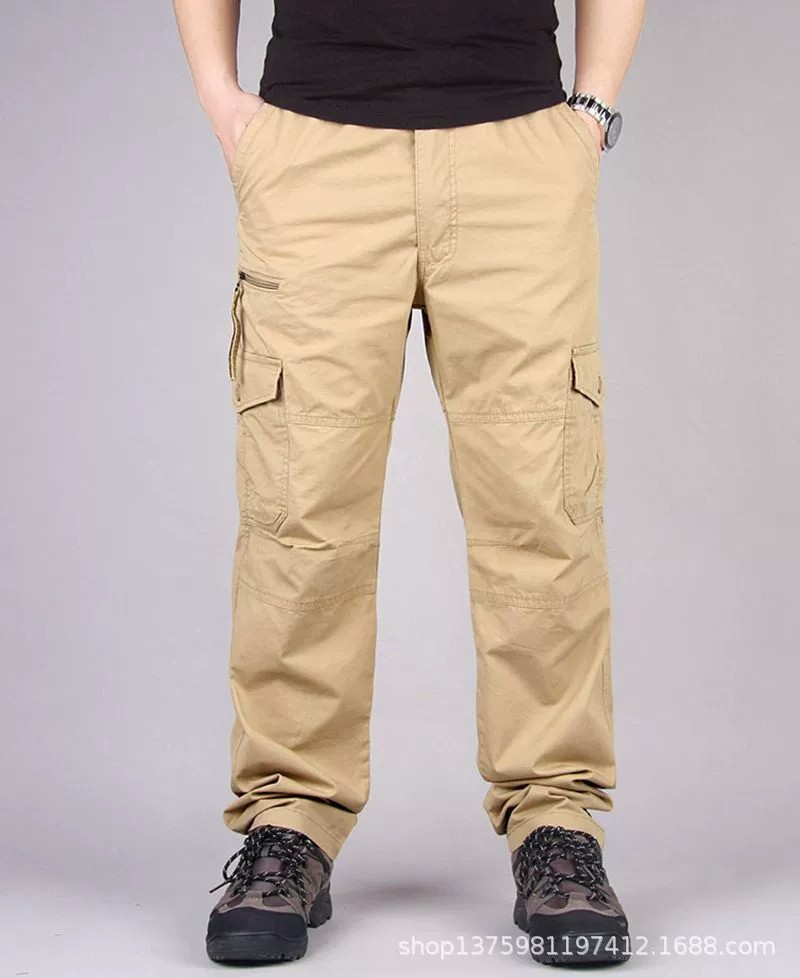 Men's Hiking Cargo Pants with 6 Pockets for Outdoor Work - Model: 778105053370 - 图片 6