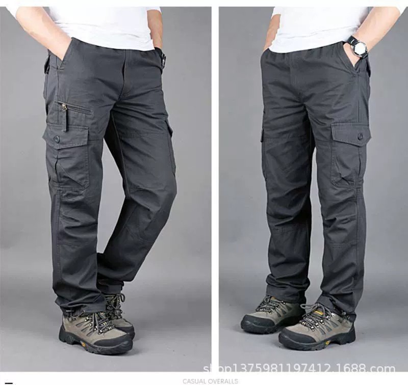 Men's Hiking Cargo Pants with 6 Pockets for Outdoor Work - Model: 778105053370 - 图片 7