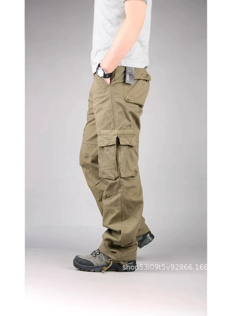 Men's Cargo Pants with Multi-Pockets for Outdoor Hiking & Casual Wear - Model: 1027875774409 - 图片 2