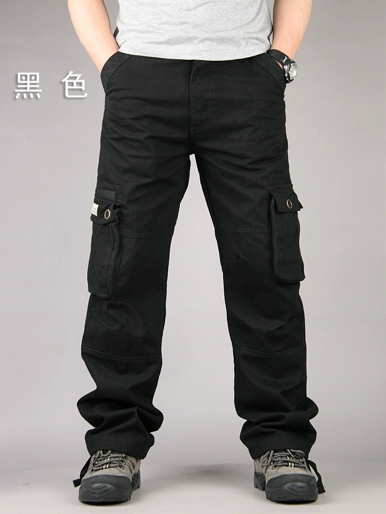 Men's Cargo Pants with Multi-Pockets for Outdoor Hiking & Casual Wear - Model: 1027875774409 - 图片 3