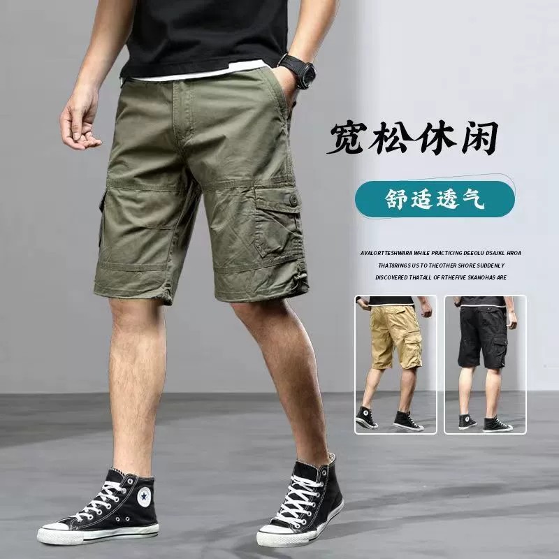Men's Casual Cargo Shorts for Summer Sports, Beach, and Riding - Model: 799983783318