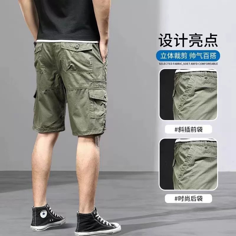 Men's Casual Cargo Shorts for Summer Sports, Beach, and Riding - Model: 799983783318 - 图片 2