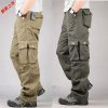 Men's Cargo Pants with Multi-Pockets for Casual Outdoor Work - Model: 773111692626