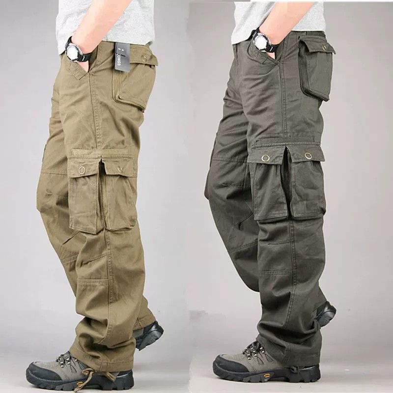 Men's Cargo Pants with Multi-Pockets for Casual Outdoor Work - Model: 773111692626 - 图片 4