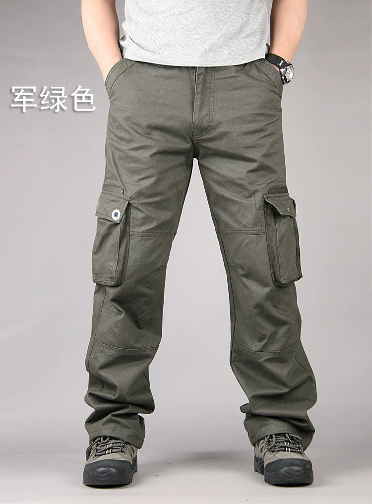 Men's Cargo Pants with Multi-Pockets for Casual Outdoor Work - Model: 773111692626 - 图片 6