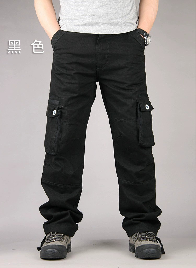 Men's Cargo Pants with Multi-Pockets for Casual Outdoor Work - Model: 773111692626 - 图片 8