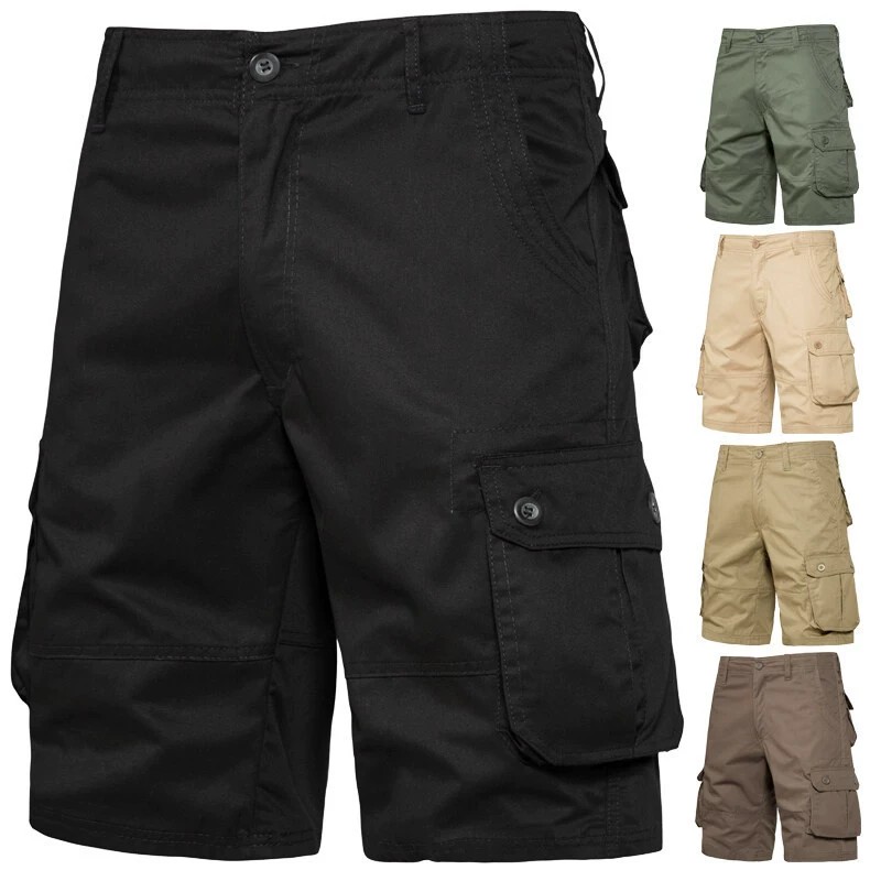 Men's Casual Cargo Shorts with Multi-Pockets for Outdoor Summer - Model: 914492937181 - 图片 2