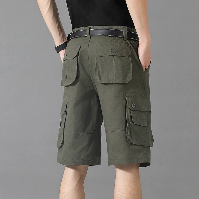 Men's Casual Shorts with Multi-Pockets for Outdoor Work - Model: 932489720201