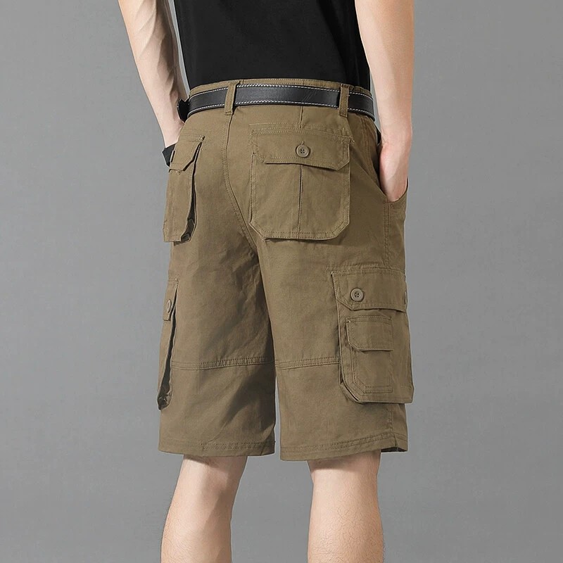 Men's Casual Shorts with Multi-Pockets for Outdoor Work - Model: 932489720201 - 图片 3