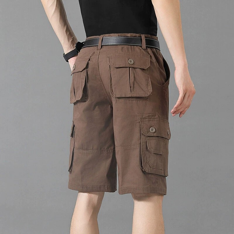 Men's Casual Shorts with Multi-Pockets for Outdoor Work - Model: 932489720201 - 图片 4