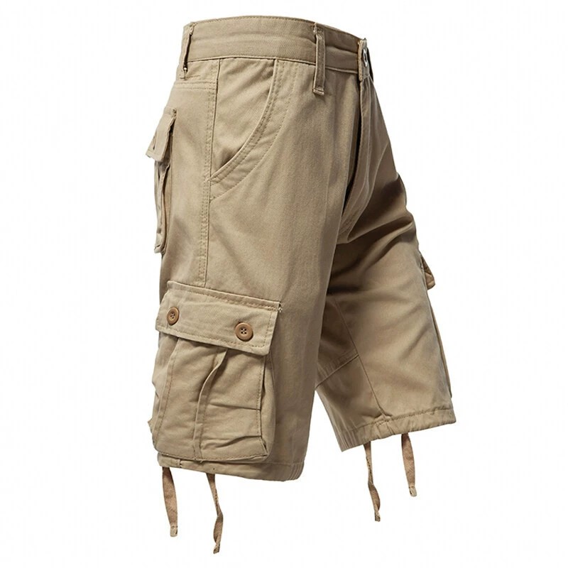 Men's Loose Cargo Shorts for Outdoor Hiking with Multi-Pockets - Model: 905753003151 - 图片 4
