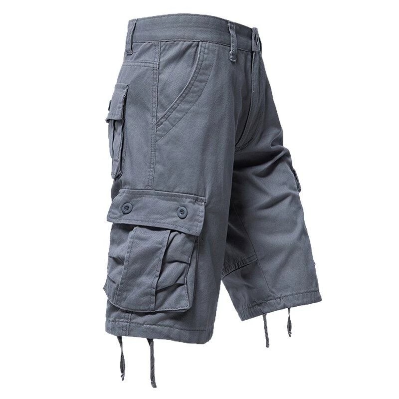 Men's Loose Cargo Shorts for Outdoor Hiking with Multi-Pockets - Model: 905753003151 - 图片 5
