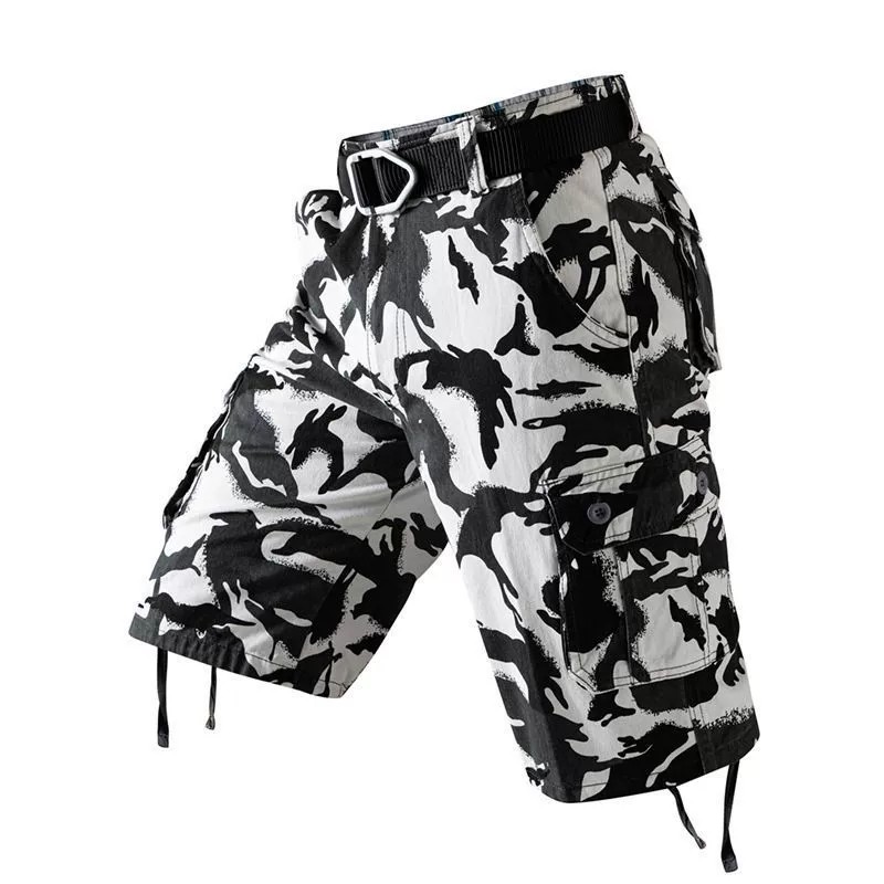 Men's Camouflage Mid-Length Shorts for Beach, Work, and Riding - Model: 896497004703 - 图片 3