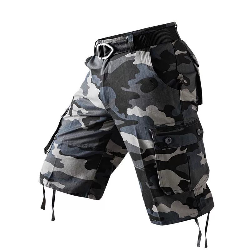Men's Camouflage Mid-Length Shorts for Beach, Work, and Riding - Model: 896497004703 - 图片 4