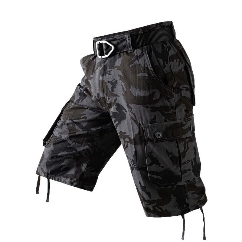 Men's Camouflage Mid-Length Shorts for Beach, Work, and Riding - Model: 896497004703 - 图片 5