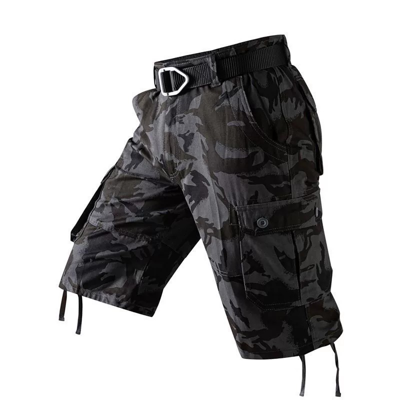 Men's Camouflage Mid-Length Shorts for Beach, Work, and Riding - Model: 896497004703 - 图片 6