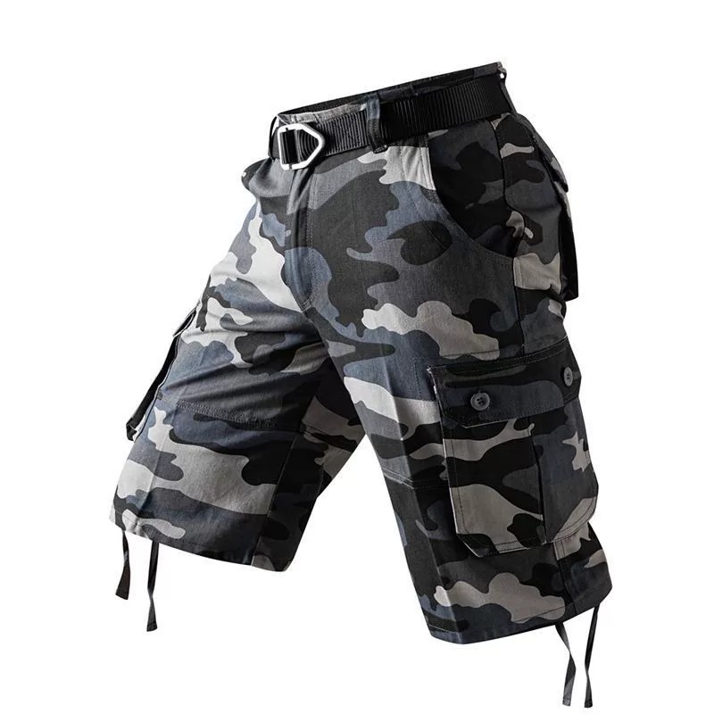 Men's Camouflage Mid-Length Shorts for Beach, Work, and Riding - Model: 896497004703 - 图片 10