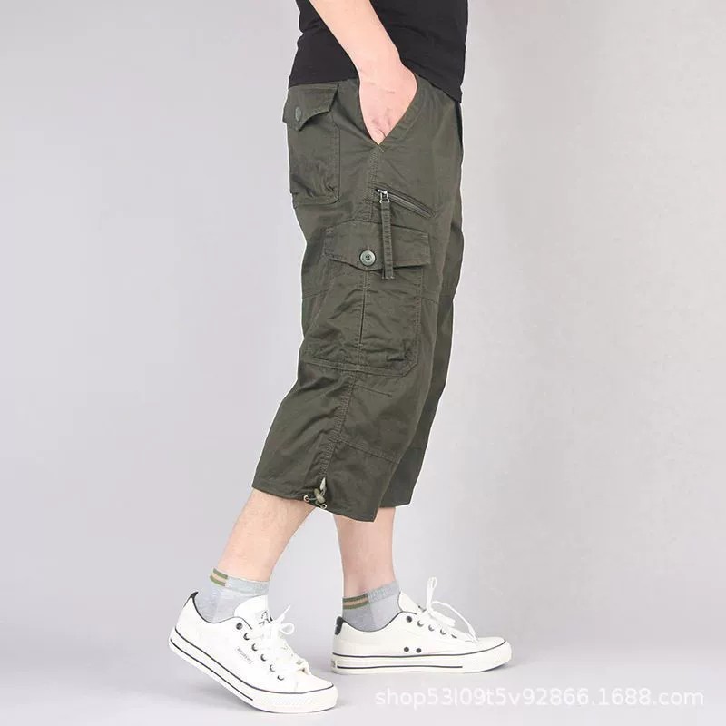 Men's Casual 3/4 Pants for Summer Hiking with 7 Pockets, Breathable Fabric - Model: 885003190256 - 图片 6