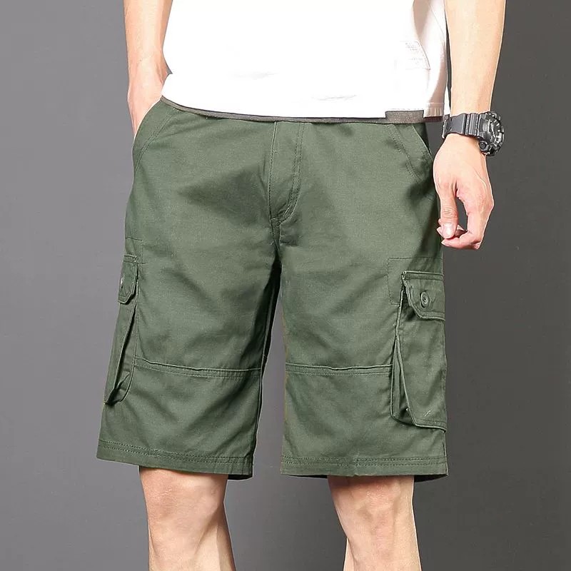 Breathable Summer Cargo Shorts for Men with Multi-Pockets - Model: 824577446380