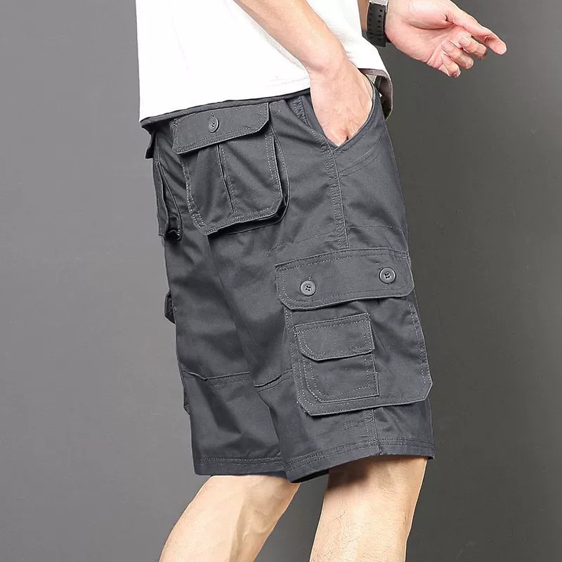 Breathable Summer Cargo Shorts for Men with Multi-Pockets - Model: 824577446380 - 图片 6