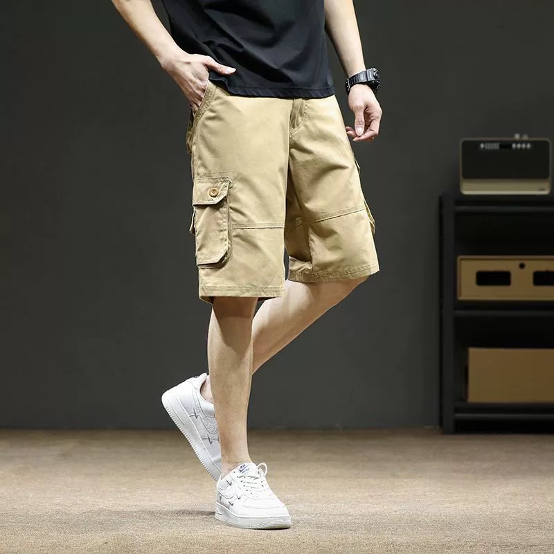 Breathable Summer Cargo Shorts for Men with Multi-Pockets - Model: 824577446380 - 图片 10
