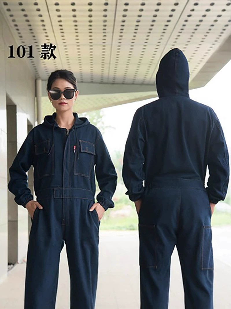 Reflective Denim Coverall for Welding Spray Painting Auto Mechanic Workwear - Model: 956030231298
