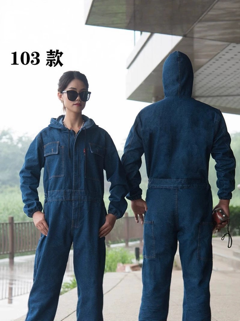 Reflective Denim Coverall for Welding Spray Painting Auto Mechanic Workwear - Model: 956030231298 - 图片 2
