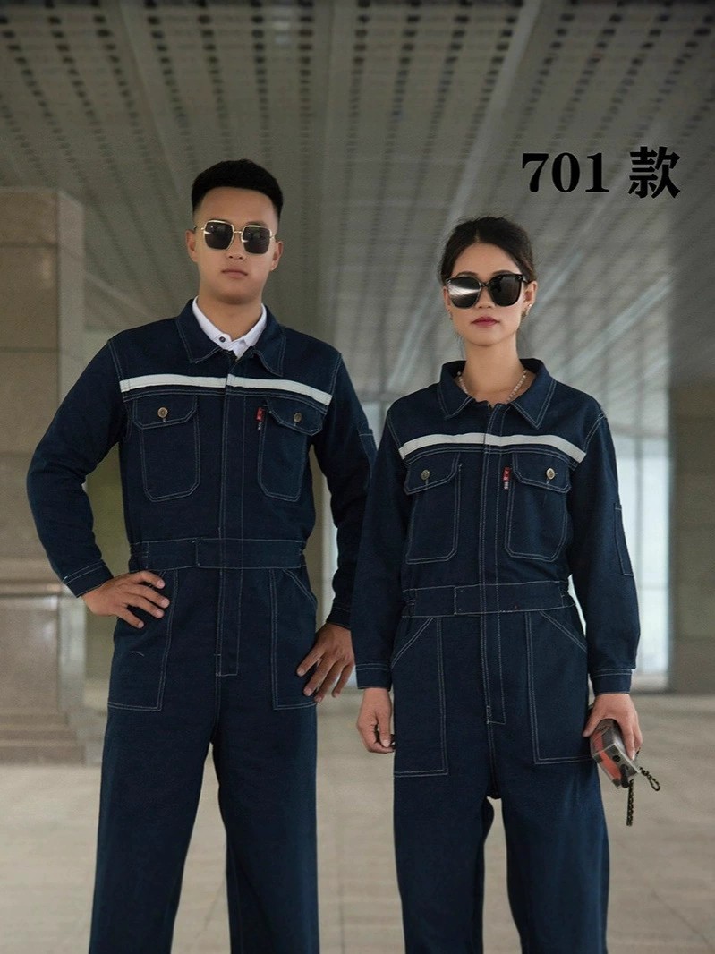 Reflective Denim Coverall for Welding Spray Painting Auto Mechanic Workwear - Model: 956030231298 - 图片 3