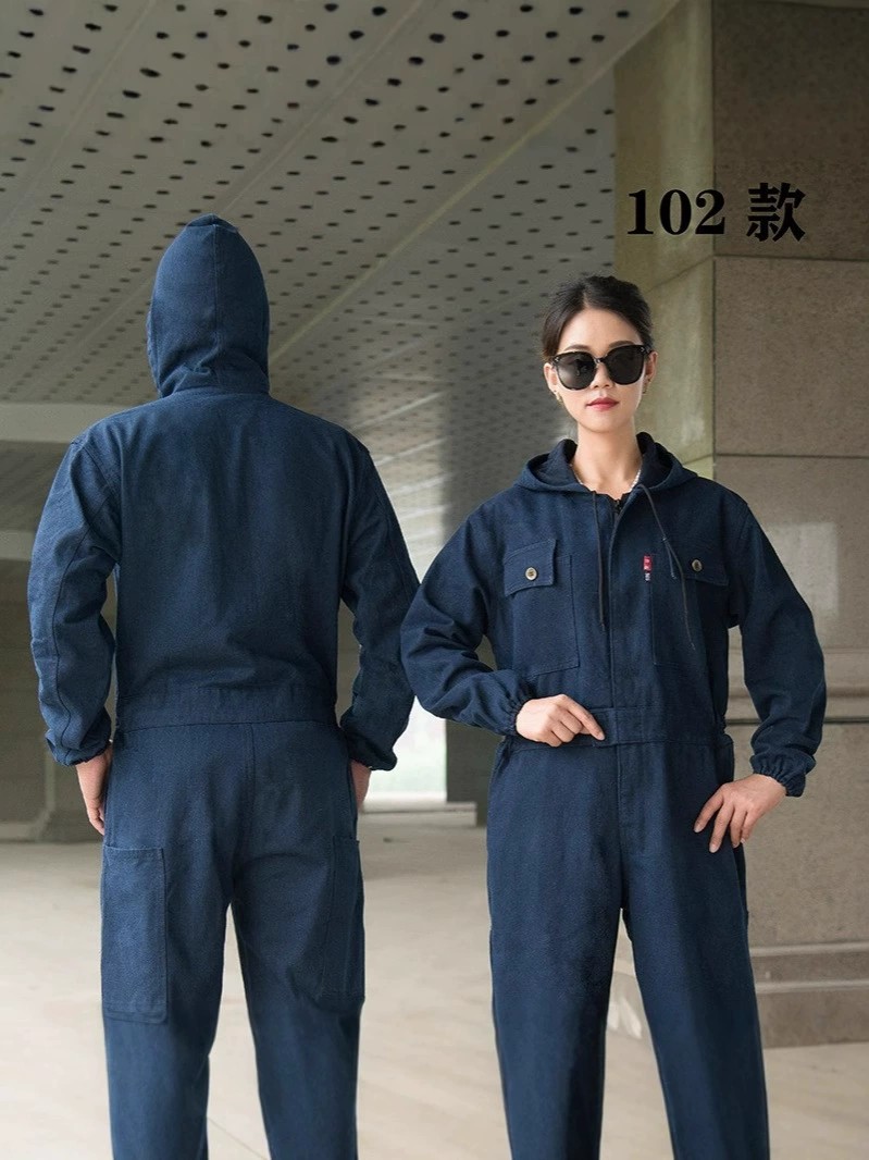 Reflective Denim Coverall for Welding Spray Painting Auto Mechanic Workwear - Model: 956030231298 - 图片 4