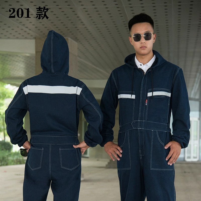 Reflective Denim Coverall for Welding Spray Painting Auto Mechanic Workwear - Model: 956030231298 - 图片 6