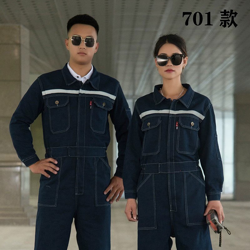 Reflective Denim Coverall for Welding Spray Painting Auto Mechanic Workwear - Model: 956030231298 - 图片 8