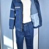 Welder Work Clothes with Reflective Strip for Coal Mine - Model: 868124130263