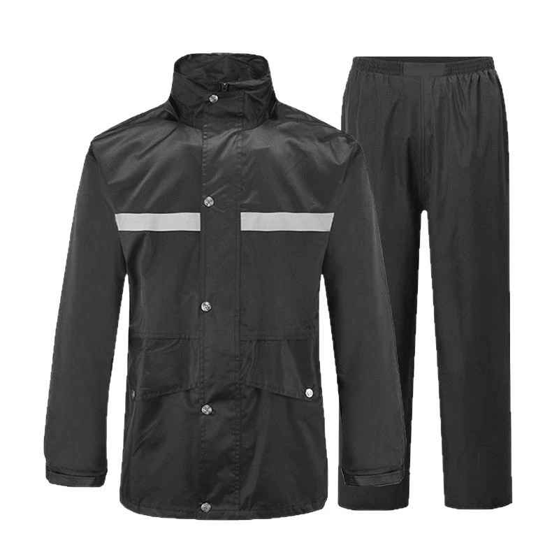 Outdoor Security Rain Suit for Adults, Waterproof, Reflective, Split - Model: 858133897505 - 图片 5