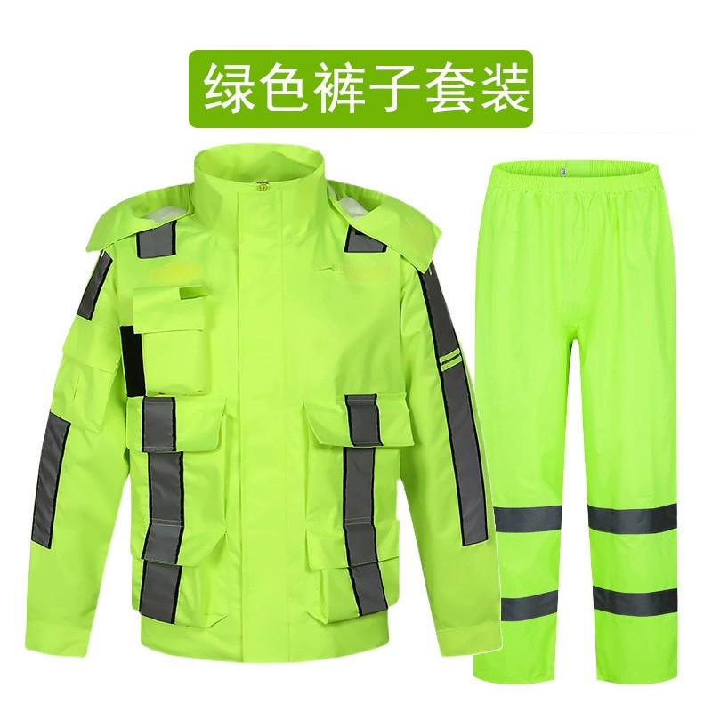 Traffic Duty Road Administration Raincoat with Reflective Stripe - Model: 890627373130 - 图片 7