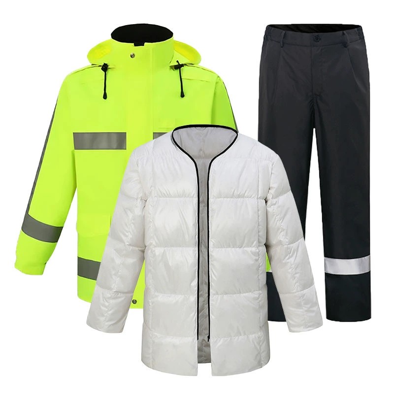 Traffic Safety Vest Cotton Coat for Winter Warm Waterproof Reflective - Model: 852906487968 - 图片 5