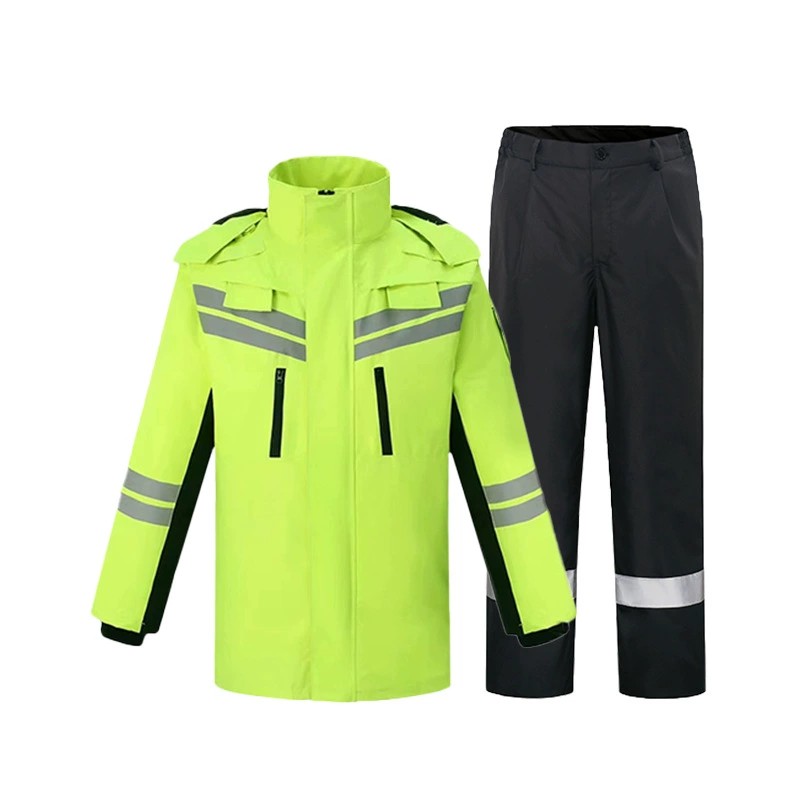 Motorcycle Rain Suit for Heavy Rain with Reflective Traffic Duty - Model: 850142554866 - 图片 8