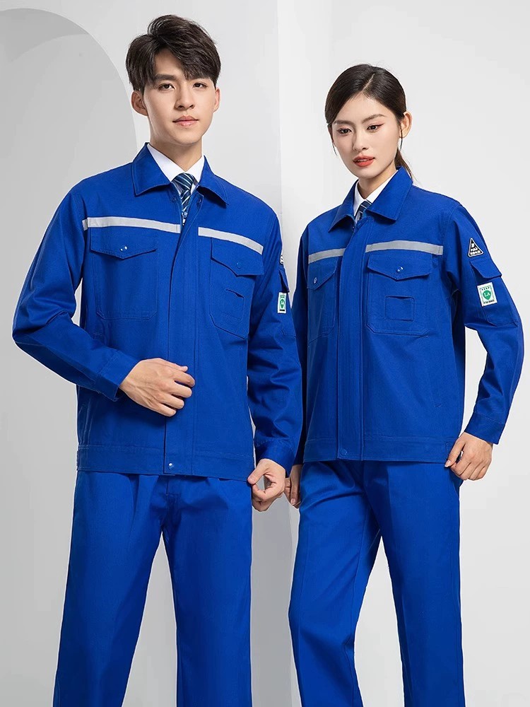 Anti-Static Workwear Set for Men Petrochemical Plant Flame-Retardant Cotton - Model: 901354146638 - 图片 2