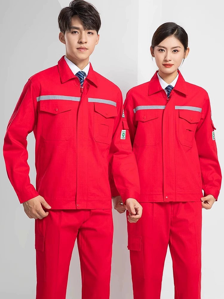 Anti-Static Workwear Set for Men Petrochemical Plant Flame-Retardant Cotton - Model: 901354146638 - 图片 4