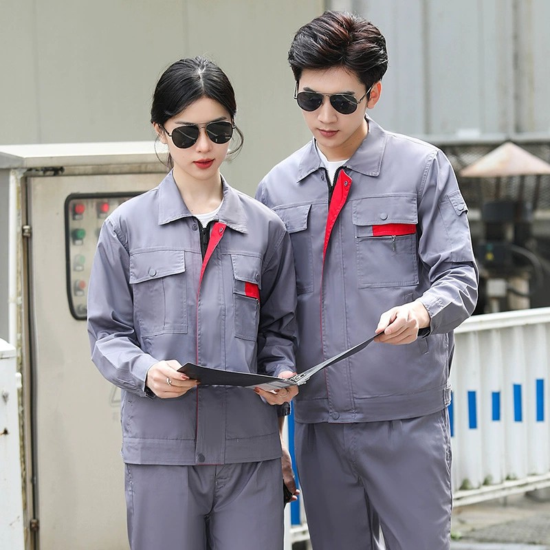 Men's Cotton Workwear Set for Factory Welding with Long Sleeves - Model: 899259505253 - 图片 2