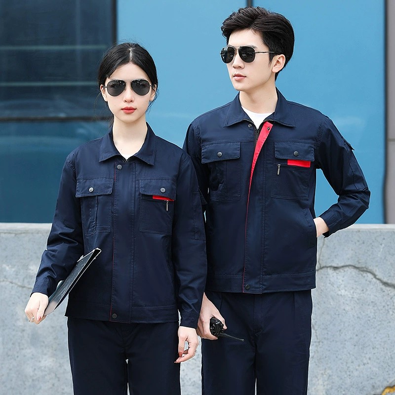 Men's Cotton Workwear Set for Factory Welding with Long Sleeves - Model: 899259505253 - 图片 3