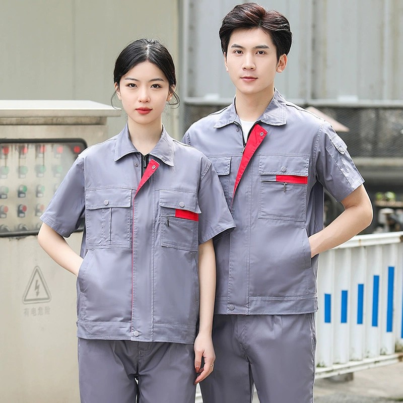 Men's Cotton Workwear Set for Factory Welding with Long Sleeves - Model: 899259505253 - 图片 4