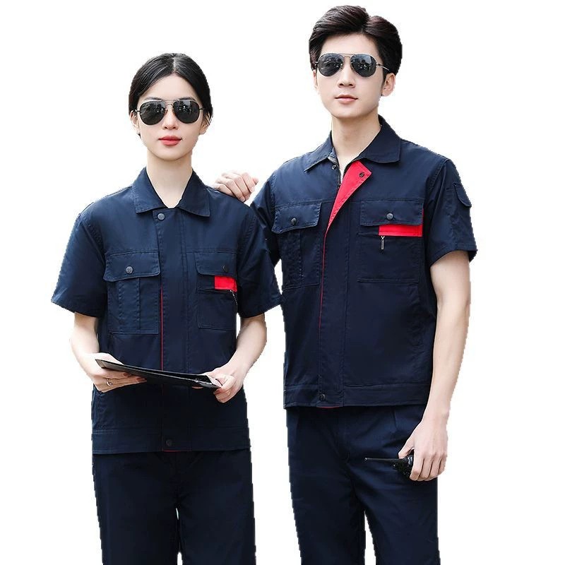 Men's Cotton Workwear Set for Factory Welding with Long Sleeves - Model: 899259505253 - 图片 5