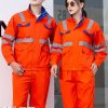 Road Maintenance Safety Uniform with Reflective Strips for Engineering - Model: 831237769511