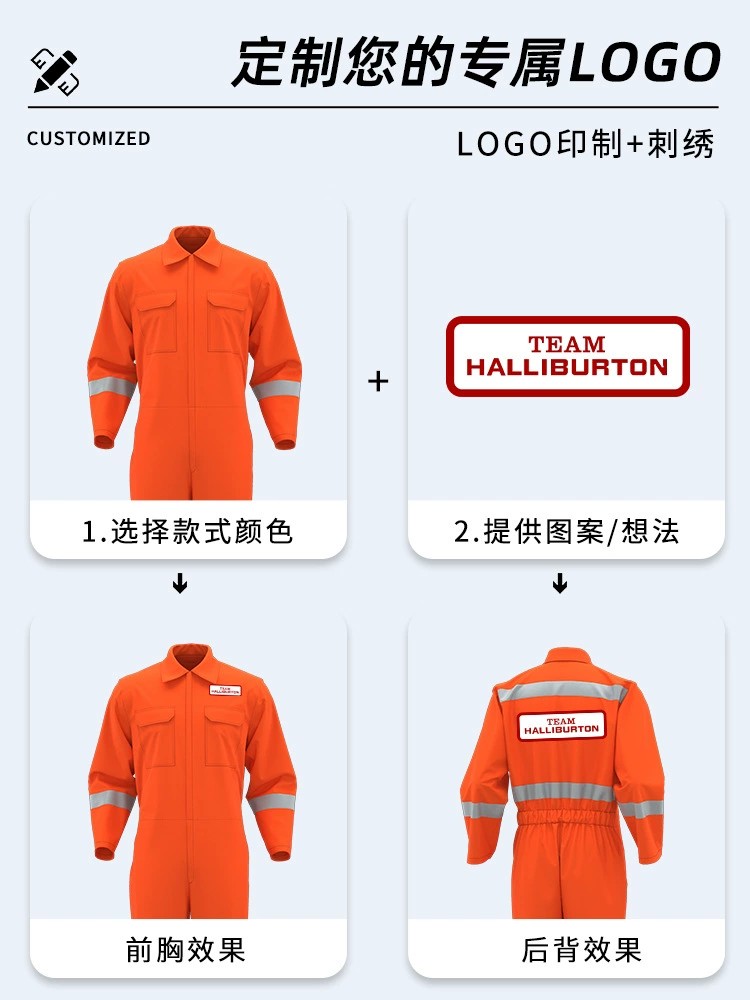 Abrasion-Resistant Workwear for Workshop Factory with Reflective Stripe - Model: 850164189302 - 图片 4