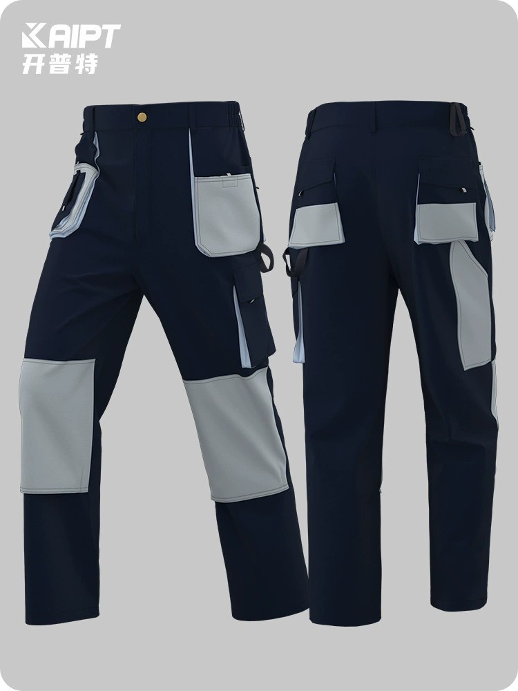 Men's Work Pants with Multi-Pockets for Construction Site - Model: 819345451468