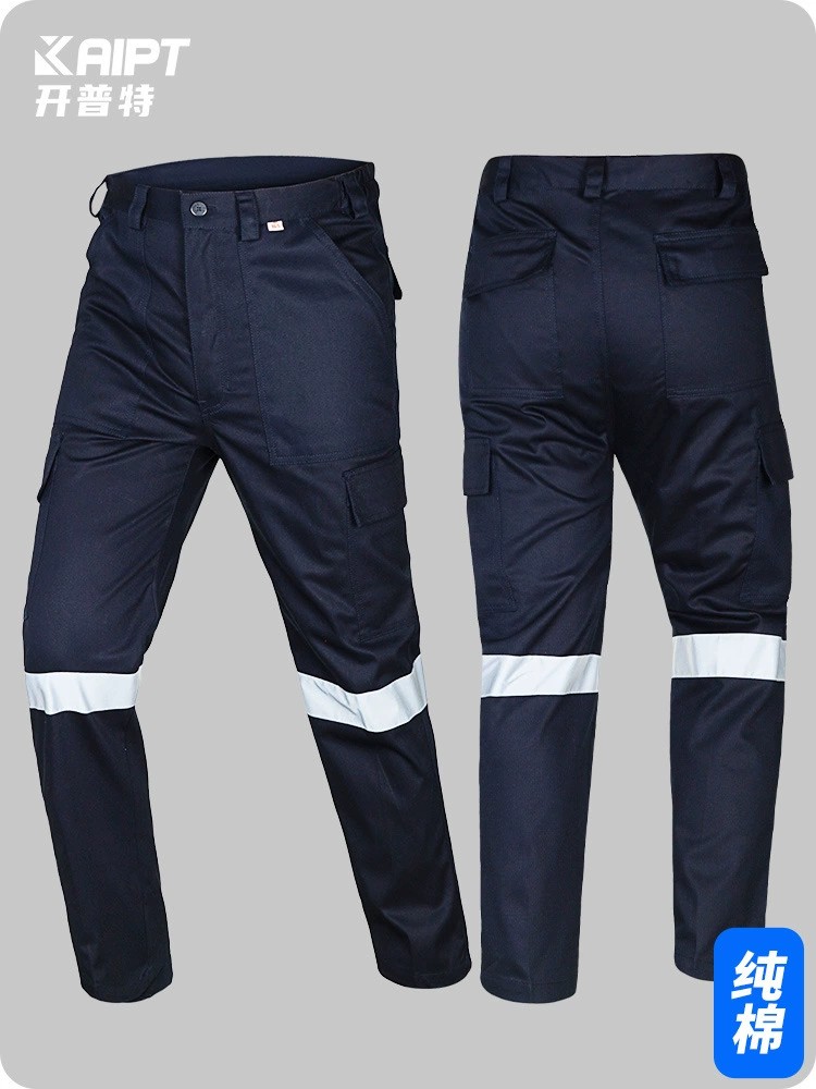 Reflective Work Pants for Petrochemical Auto Repair with Pure Cotton - Model: 755272260966