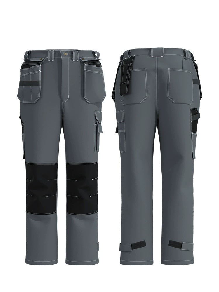 Sturdy Workshop Pants for Factory and Construction with Wear-Resistant Fabric - Model: 952106750268 - 图片 5