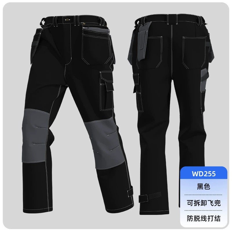 Sturdy Workshop Pants for Factory and Construction with Wear-Resistant Fabric - Model: 952106750268 - 图片 6